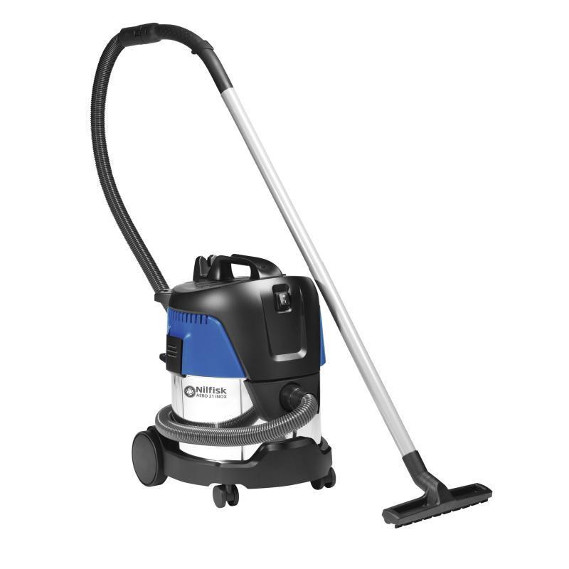 NILFISK AERO 21 Aspiratore Solidi e Liquidi Con Sistema Push&Clean 230V 1250W Capacità 20Lt