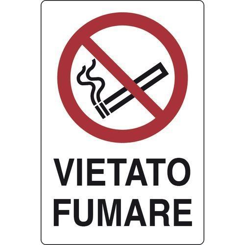 Cartello In Alluminio Vietato Fumare 30x20cm