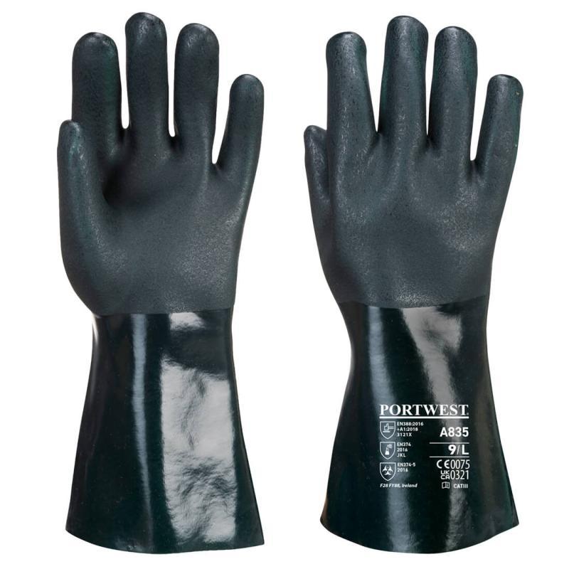 Guanto Pvc A Doppia Armatura 35cm