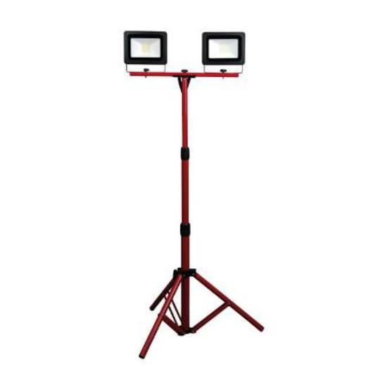 Treppiedi Telescopico 2 X 50W IP65 Con Fari Led - Presa Schuko