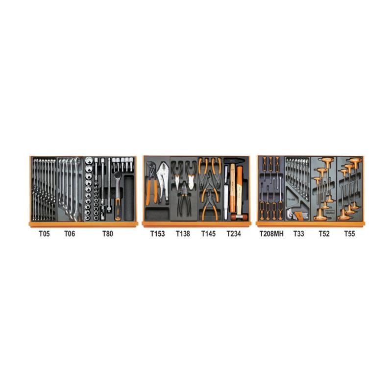 Assortimento Di 99 Utensili Per Autoriparazione In Termoformato Rigido In Abs 5904VG/2T Beta 059041191