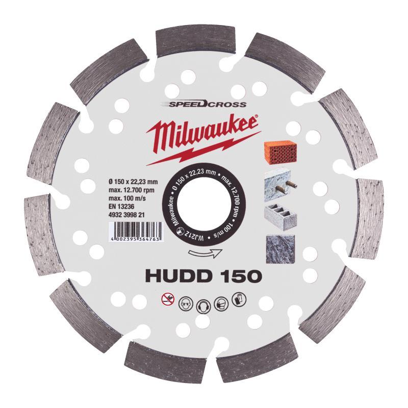 Disco Diamantato Hudd Materiali Duri - Milwaukee — DISCO DIAM SPEEDCROSS HUDD 150MM