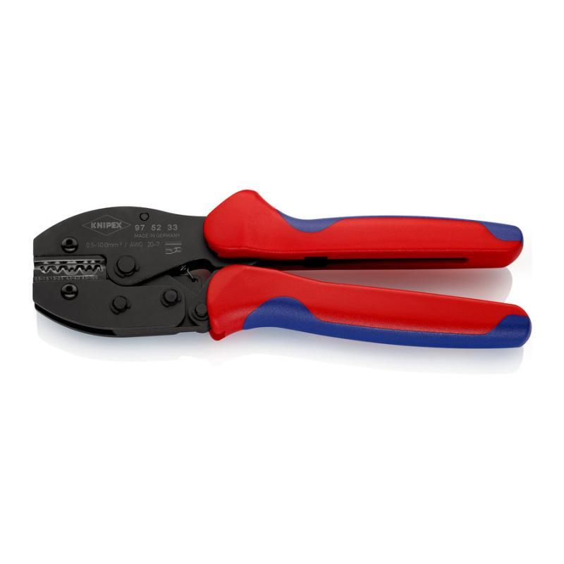 KNIPEX 97 52 33 SB PreciForce Pinza per capicorda con impugnature multicomponente brunita 220 mm in blister