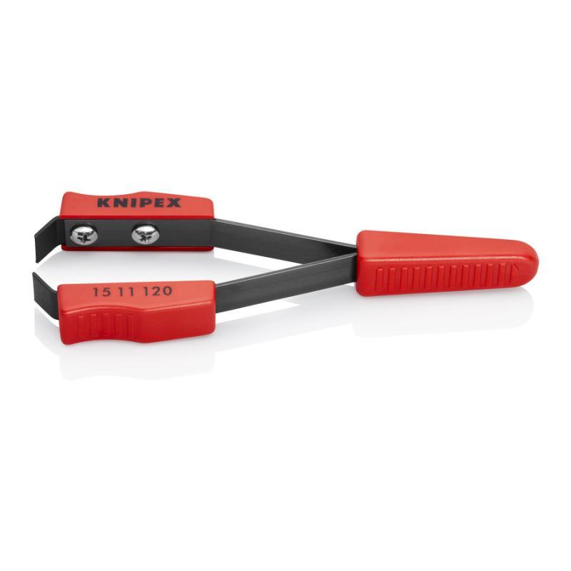 KNIPEX 15 11 120 Pinzetta per rimuovere la vernice rivestiti in resina sintetica 120 mm