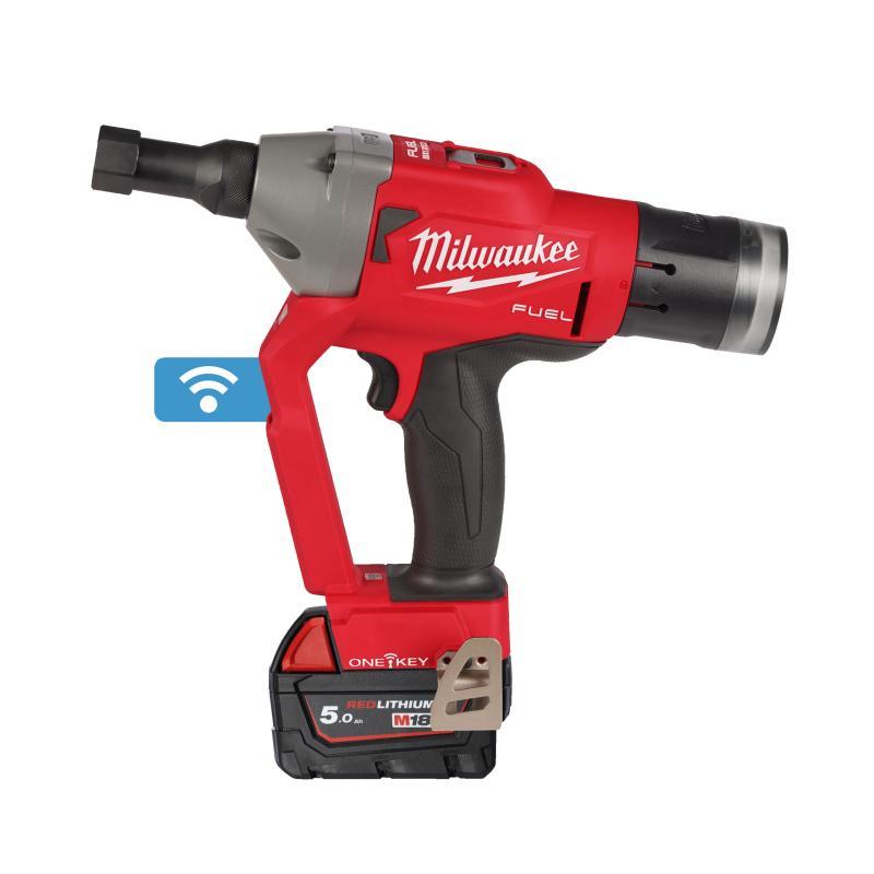 Pistola Per Bulloni A Strappo Huck® 18 Volt One Key - 2 Batterie Da 5.0 Ah - M18 Oneflt-502X - Milwaukee 4933478638