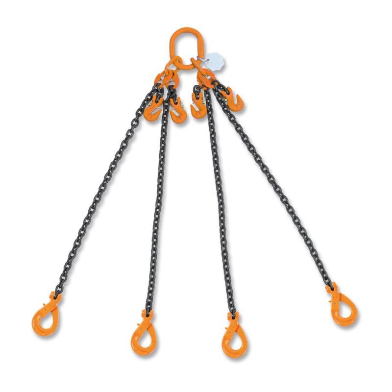 Pendente Per Sollevamento Con Ganci Self-Locking E Accorciatori Catena A 4 Bracci, Grado 8 8098SL Robur