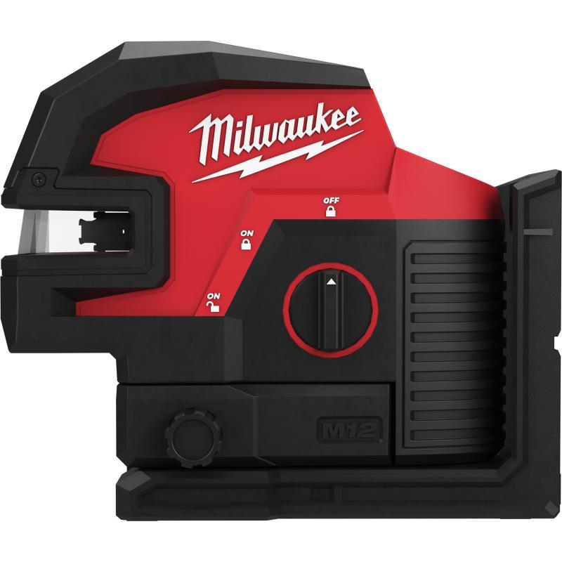 Laser Lineare Verde A Due Linee Con 4 Punti Piombo - Senza Batteria - M12 Cll4P-0C - Milwaukee 4933479202