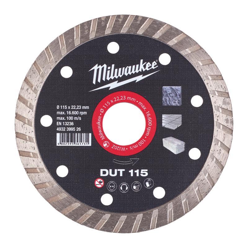 Disco Diamantato Dut Materiali Morbidi - Milwaukee — DISCO DIAM. DUT 115MM