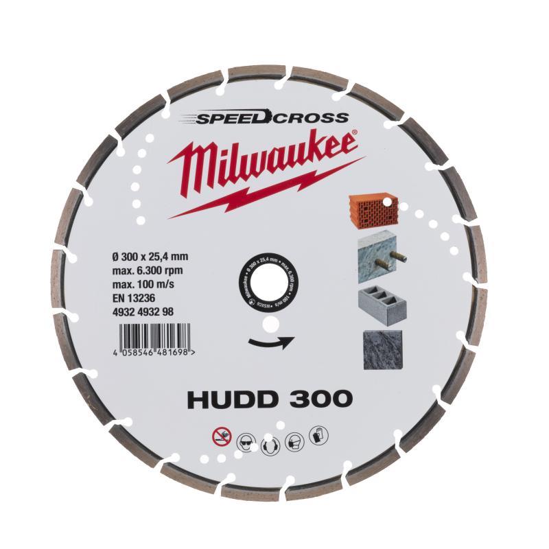 Disco Diamantato Hudd Materiali Duri - Milwaukee — DISCO DIAM SPEEDCROSS HUDD 300MM