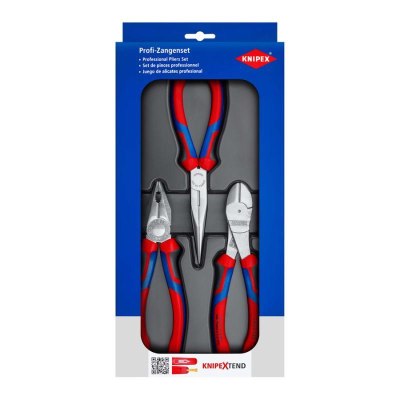 KNIPEX 00 20 11 V01 Assortimento di montaggio 1 x 26 15 200, 1 x 03 05 180, 1 x 74 05 180
