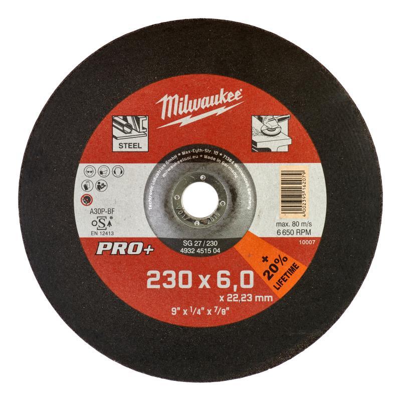 Dischi Da Sbavo Pro - Milwaukee — MOLE DA SBAVO SG27P 230x6mm - PRO+