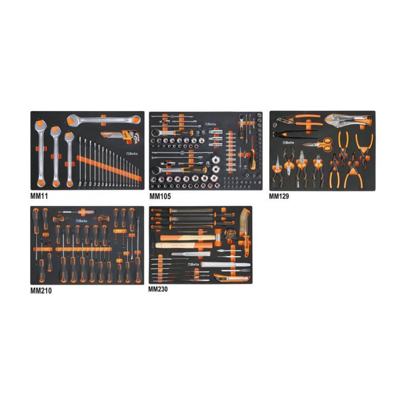 Assortimento Di 199 Utensili Per Impiego Universale In Vassoio Morbido In Eva 5945VUM Beta 059451011