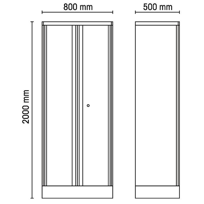 Armadio In Lamiera A 2 Ante Per Arredo Officina Rsc55 C55A2 BetaRSC55 055000412