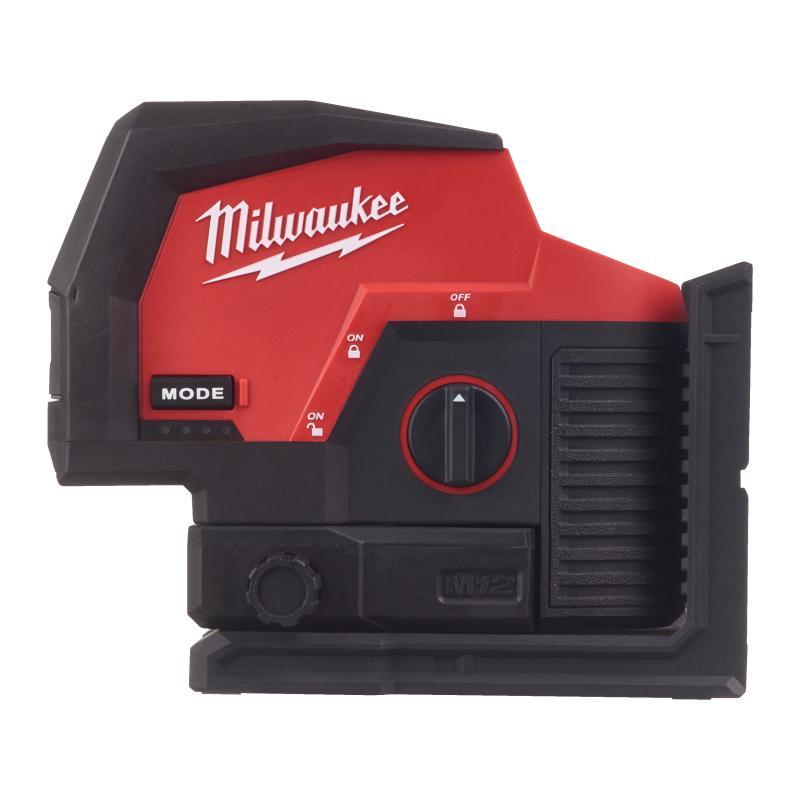 Laser Lineare Verde A Due Linee Con 2 Punti Piombo - Senza Batteria - M12 Cllp-0C - Milwaukee 4933478101