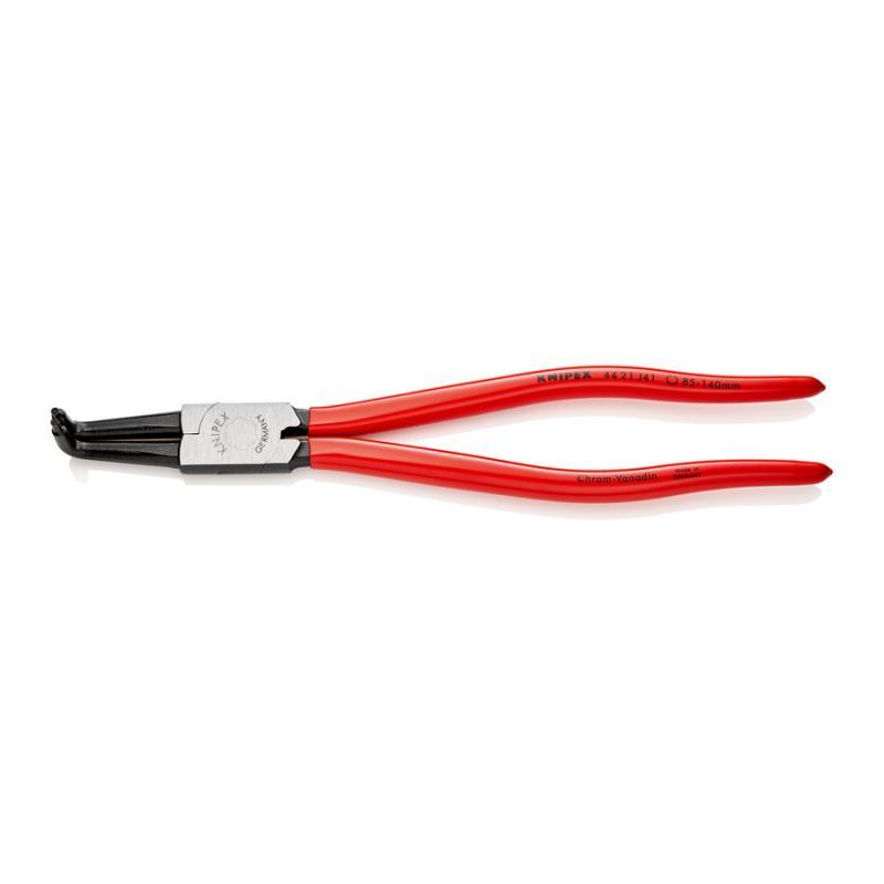 KNIPEX 44 21 J41 SB Pinza per anelli di sicurezza per anelli di sicurezza interni a fori rivestiti in resina sintetica atramentata nera 300 mm in confezione Self-service