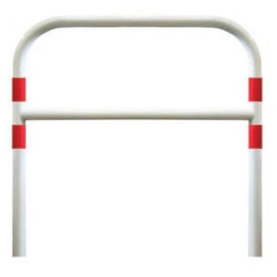 Barriera Parapedonale con Traverso Bianca e Rossa 120x100 diam. 48 mm
