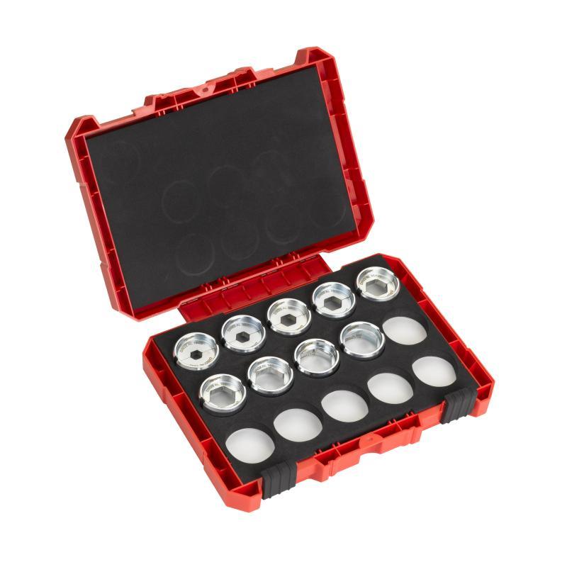 Set 9 Matrici - Alluminio (Din 46329, 46267, Din En 50182) Per Crimpatrici Hcct - Set 9 Matrici - Alluminio (Din 46329, 46267, Din En 50182) - Milwaukee 4932471998
