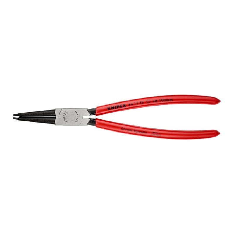 KNIPEX 44 11 J3 Pinza per anelli di sicurezza per anelli di sicurezza interni a fori rivestiti in resina sintetica atramentata nera 225 mm