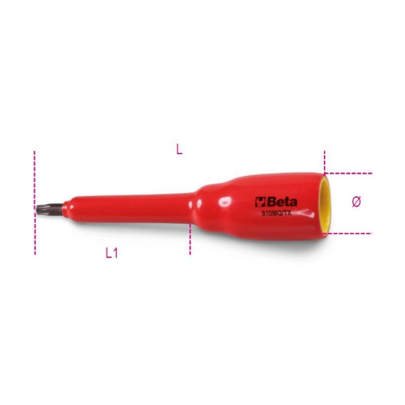 Chiavi A Bussola A Giravite Maschio Per Viti Con Impronta Torx® Con Attacco Quadro Femmina 3/8" 910MQ/TX Beta