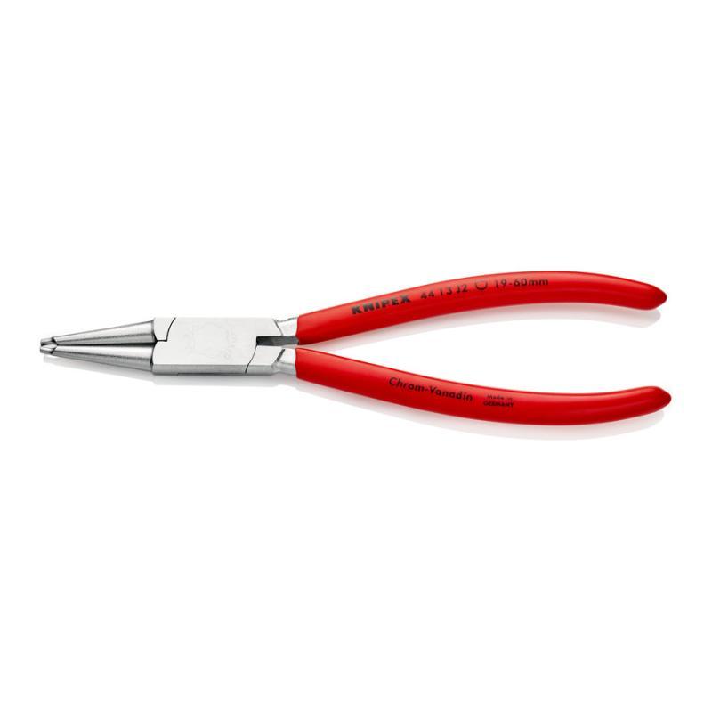 KNIPEX 44 13 J2 Pinza per anelli di sicurezza per anelli di sicurezza interni a fori rivestiti in resina sintetica cromata 180 mm