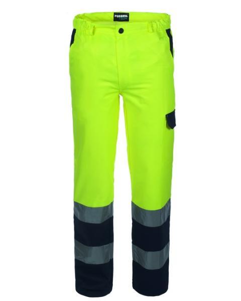 Pantalone bicolore Alta Visibilità con Doppia Banda Rifrangente - Rossini A00130