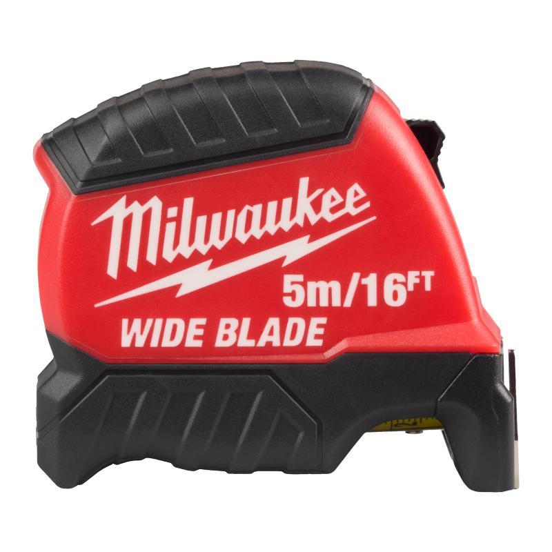 Flessometro Wide Blade - Milwaukee — FLESSOMETRO WIDE BLADE 5 m/16ft (metric/imp.)