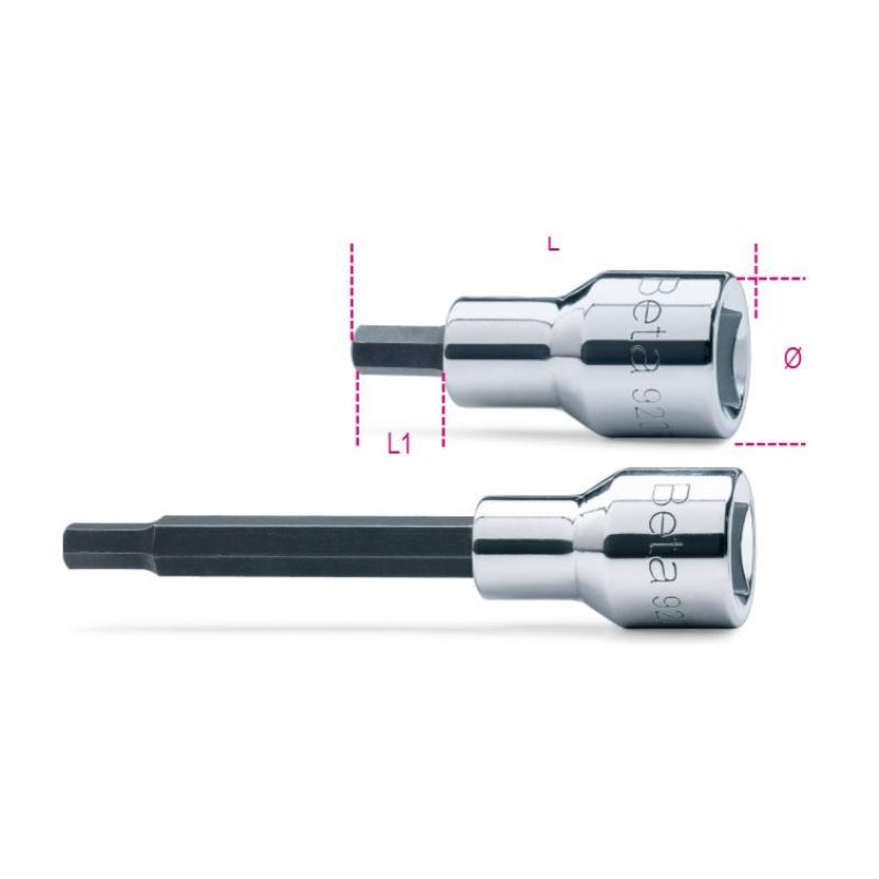 Chiavi A Bussola A Mano Maschio Esagonale Con Attacco Quadro Femmina 1/2" Cromate - Inserti Bruniti 920PE Beta