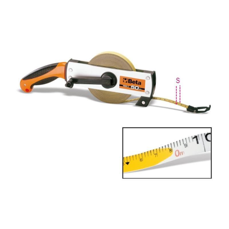 Rotella Metriche Con Impugnatura Cassa In Alluminio Nastro In Acciaio Smaltato 1694B/L50 Beta 016940350