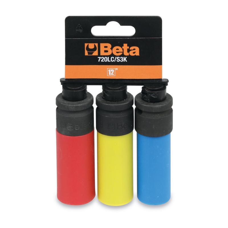 Serie 3 Chiavi A Bussola Macchina Per Dadi Ruote Con Inserti Polimerici Colorati 720LC/S3K Beta 007209663