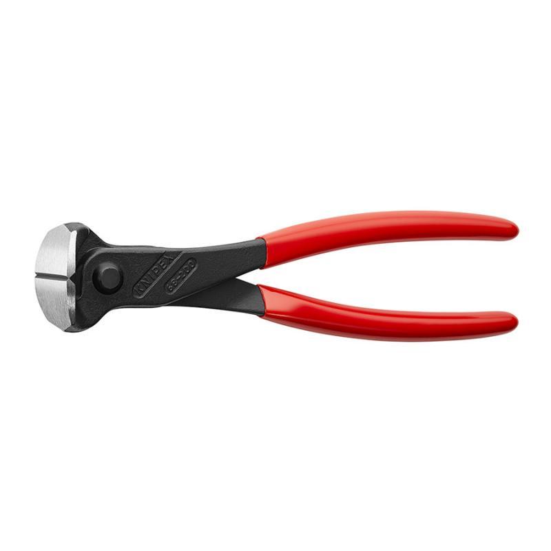 KNIPEX 68 01 200 Tronchese per meccanica con tagliente frontale rivestiti in resina sintetica atramentata nera 200 mm