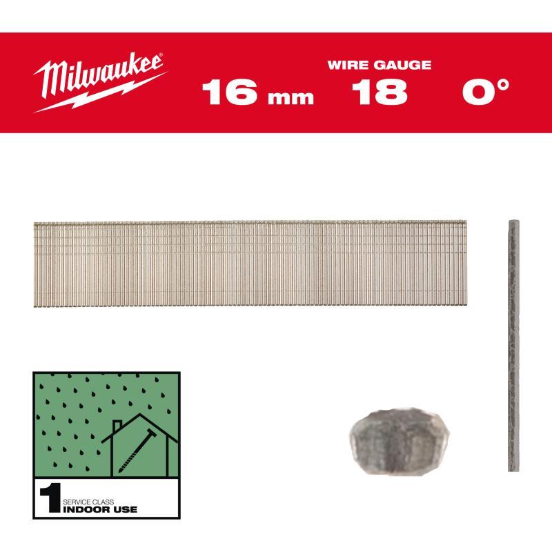 Groppini Testa 1 - Milwaukee — GROPPINO 18G/16mm/RC/G/SC1 10000 pz