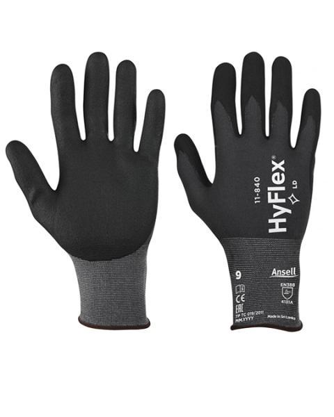 Guanto HyFlex 11-840 con presa 2 volte superiore e protezione dall'abrasione - Ansell GGU977