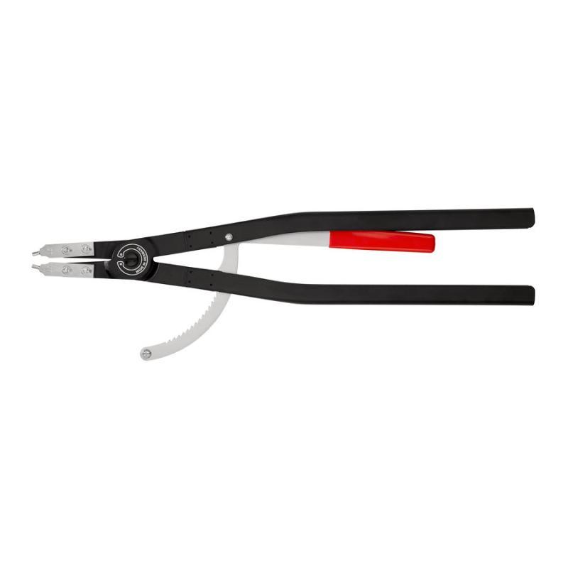 KNIPEX 44 10 J6 Pinza per anelli di sicurezza per anelli di sicurezza interni a fori nera, verniciata a polvere 580 mm
