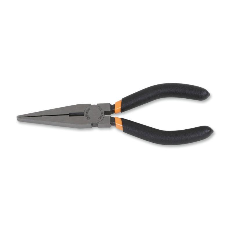 Pinze A Becchi Piatti Lunghissimi Diritti Zigrinati Manici Ricoperti Con 2 Strati Di Pvc Antiscivolo Finitura Industriale 1162G Beta