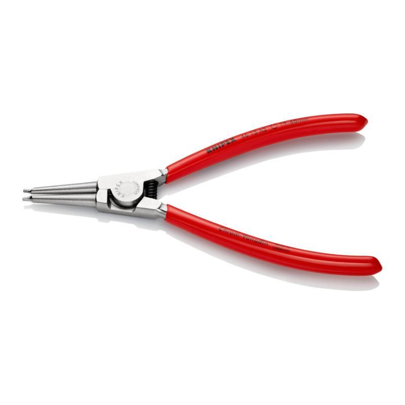 KNIPEX 46 13 A2 Pinza per anelli di sicurezza per anelli di sicurezza esterni su alberi rivestiti in resina sintetica cromata 180 mm