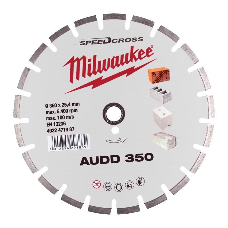 Disco Diamantato Audd Materiali Morbidi E Abrasivi - Milwaukee — DISCO DIAM SPEEDCROSS AUDD 350MM