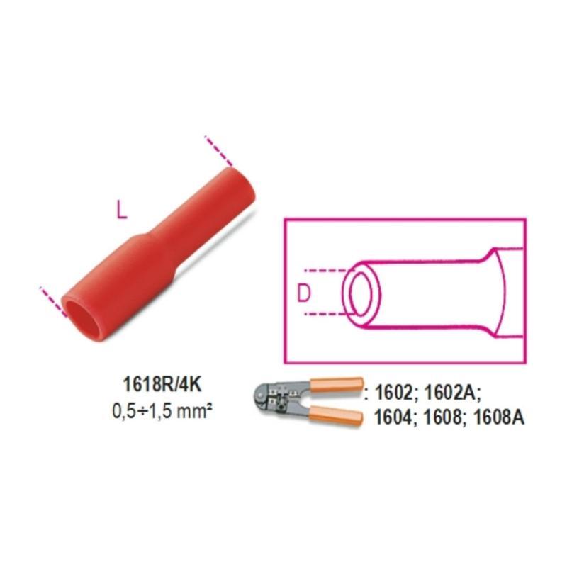Terminali Preisolati A Spina Femmina BM00140 BMGroup BM00140
