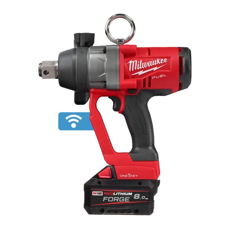 Avv. A Impulsi Alta Potenza 18 Volt 1" 8,0Ah Forge Tecnologia Fuel One Key Valigetta Heavyduty Con Anello Di Frizione F - M18 Onefhiwf1-802X - Milwaukee 4933499254