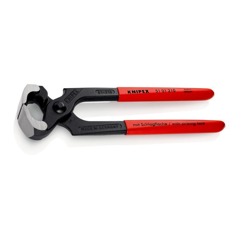 KNIPEX 51 01 210 Tenaglia a martello rivestiti in resina sintetica atramentata nera 210 mm