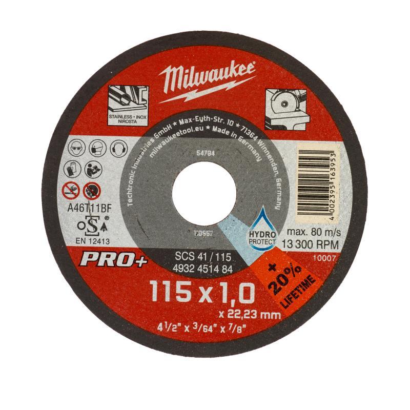 Dischi Da Taglio Sottili Pro - Milwaukee — MOLE DA TAGLIO SCS41D 115x1mm - PRO+
