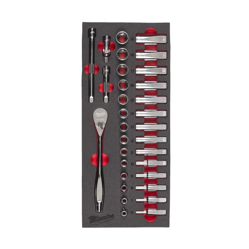 Set Cricchetto E Bussole 3/8 Modulo Morbido - Milwaukee 4932479825