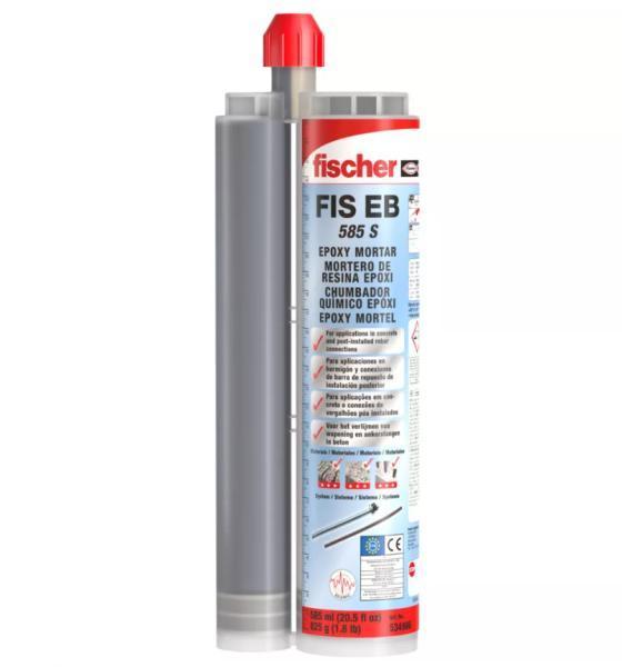 FISCHER FIS EB PLUS Resina Epossidica Per Ancoraggi In Zona Sismica C1 e C2