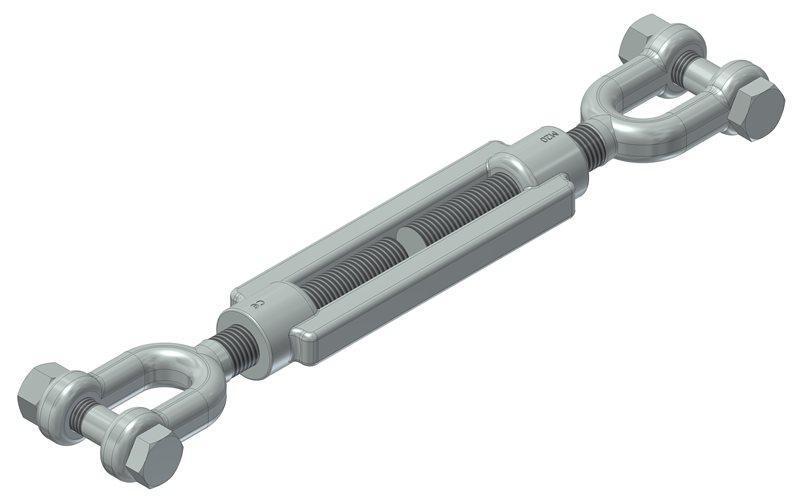 Linea Vita Indeformabile Tenditore Zincato Canaula Aperta