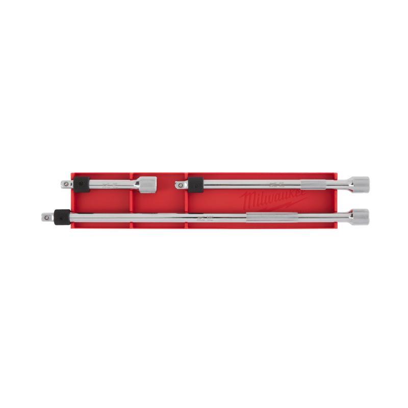 Set Di Prolunghe Con Blocco 1/4” - 3 Pz - Milwaukee 4932480643