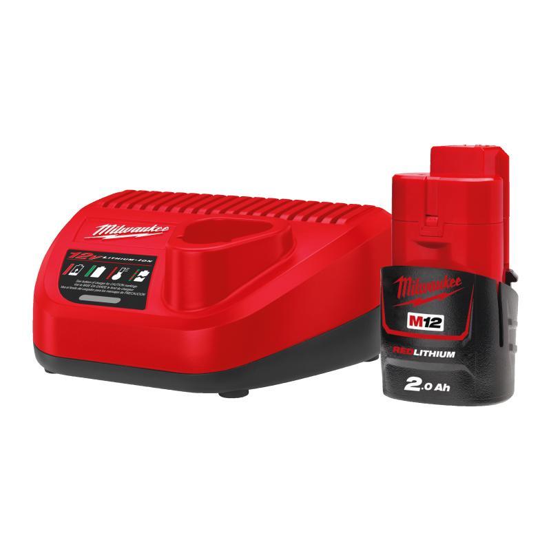 Energy Kit M12: 1 Batteria 2 Ah, 1 Caricabatterie - M12 NRG-201 - Milwaukee 4933451900