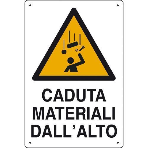 Cartello in KPL Caduta Materiali Dall'Alto 60x40 cm