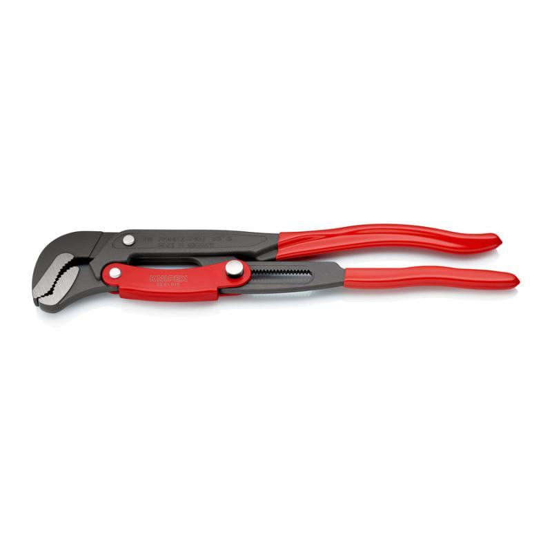 KNIPEX 83 61 015 Giratubi con ganasce ad "S" con regolazione rapida rivestiti in resina sintetica verniciata a polvere grigio 420 mm