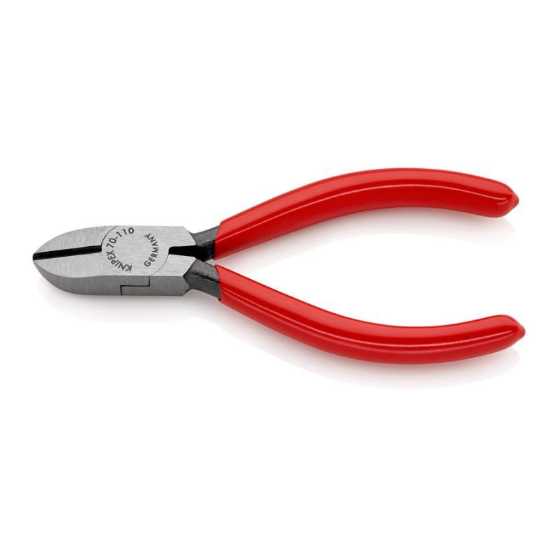KNIPEX 70 01 110 SB Tronchese laterale rivestiti in resina sintetica atramentata nera 110 mm in confezione Self-service
