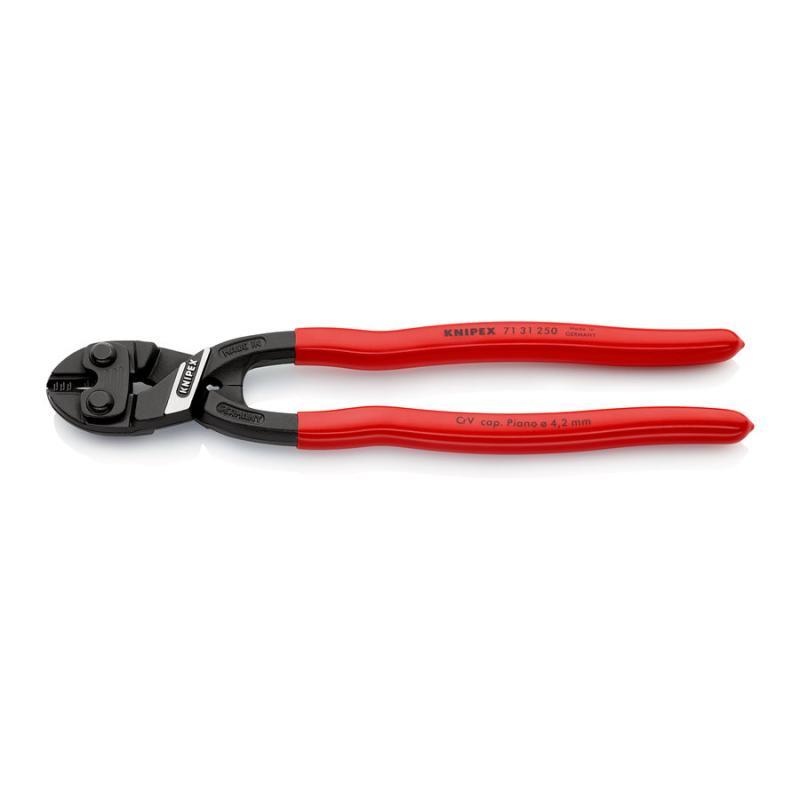 KNIPEX 71 31 250 SB CoBolt® XL Tronchese a doppia leva rivestiti in resina sintetica atramentata nera 250 mm in confezione Self-service
