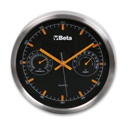 Orologio Da Parete Dotato Di Termometro Ed Igrometro, Diametro 26 Cm 9594 BETACollection 095940051